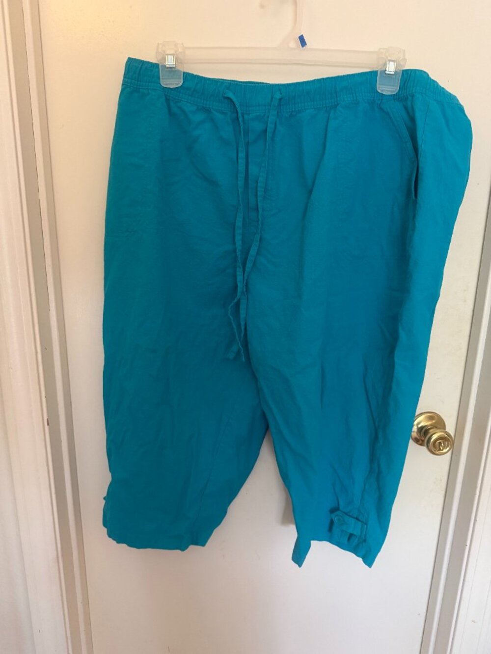 White Stag Blue Capris W 3X